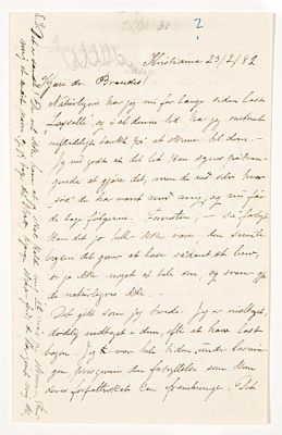 Amalie Müllers brev til Georg Brandes 23.2.1882