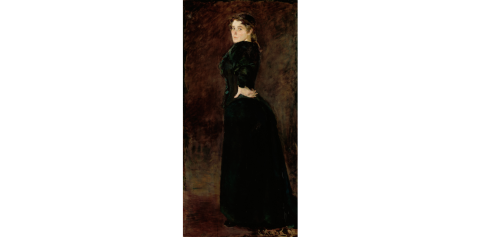 Alexandra Thaulow malt av Christian Krohg i 1890