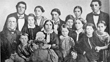 Familien Armauer Hansen i Bergen, 1853