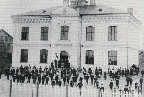 Hamar allmueskole, ca 1880