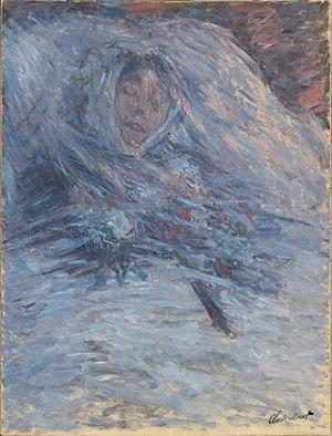 Camille Monet på likstrå (1879)