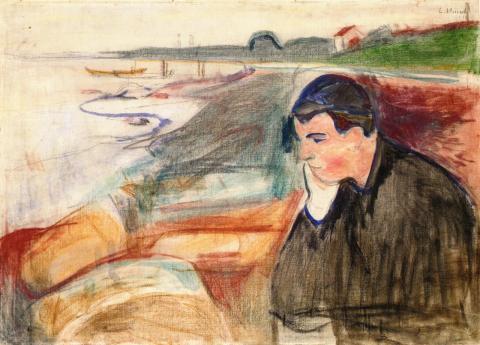 Edvard Munch: Aften. Melankoli (1891)