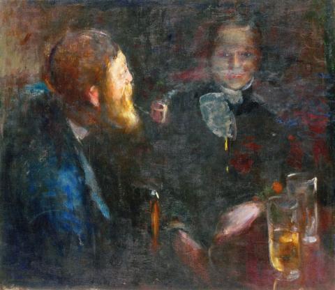 Edvard Munch - Tête-à-tête (1885)