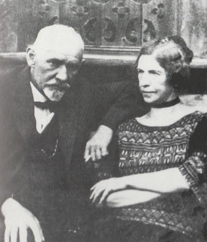 Fotografi av Stanislaw Przybyzsewski og hans kone Jadwiga Kasprowicz