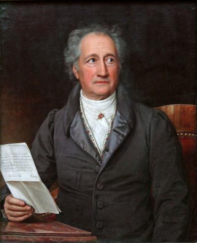 Johann Wolfgang von Goethe malt av Joseph Karl Stieler i 1828