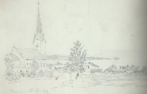Edvard Munch: Fra Hamar 15. 7. 1882