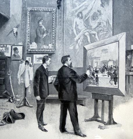 Fra Moderne Kunst in Meister-Holzschnitten. (1900).  (Vol. IX). Berlin: Berlin Verlag von Rich. Bong.