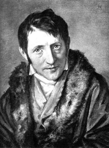 Portrett av Ludwig Börne, malt av Moritz Daniel Oppenheim ca 1835