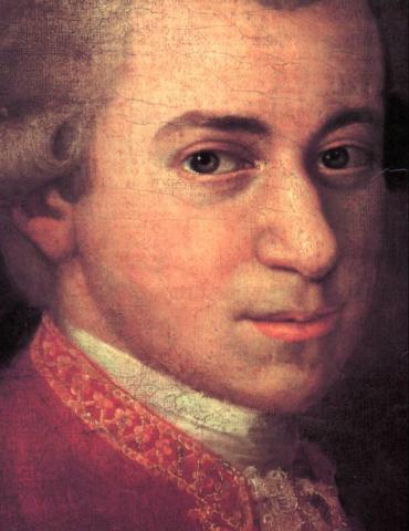 Wolfgang Amadeus Mozart malt av Johann Nepomuk della Croce, 1781