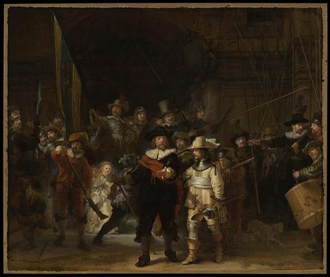 Rembrandt van Rijn Nattevakten (1642)