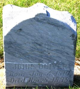 John Oliver/Mons Alvers gravstøtte i Fargo, North Dakota