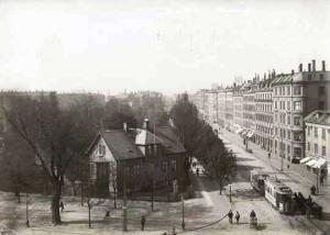 Øster Farimagsgade,  København. . (ca 1900). 