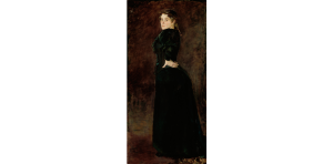 Alexandra Thaulow malt av Christian Krohg i 1890