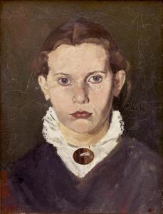 Laura Munch malt av broren Edvard Munch
