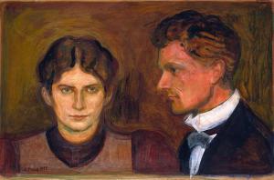 Aase og Harald Nørregaard, malt av Edvard Munch 1899