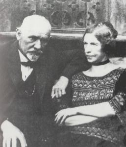 Fotografi av Stanislaw Przybyzsewski og hans kone Jadwiga Kasprowicz