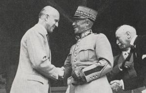 Fotografi av Zenon Przybyzsewski og general Guisan, 1943