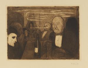 Edvard Munch: Boheme II, 1895 (etsning)