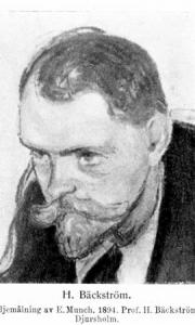 Helge Bäckstrøm malt av Edvard Munch i 1894