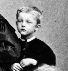 Portrett av Edvard Munch 1868, snart fem år gammel