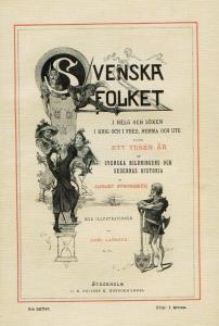 Omslaget av første hefte av August Strindbergs Svenska folket, 1881