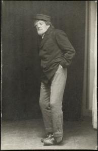 Rollebilde av Ludvig Müller som Daniel i "Situationens herre" på Nationaltheatret, 1903