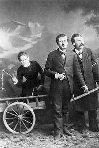 Fotografi av Paul Rée, Lou Salomé og Friedrich Nietzsche