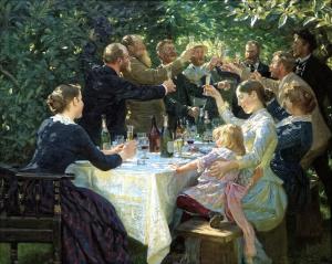 Maleriet Hip, hip, Hurra! av Søren Krøyer (1888)
