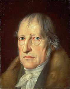 Portrett av Georg Wilhelm Friedrich Hegel malt av Jakob Schlessinger i 1831